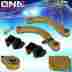 Cbkrcs034tgd 06-11 Dna Motor Inc For Civic Fa Fg Fk Fn Fd Gold Steel Rear Upper Suspension Camber Kit Arm Powder-coated