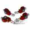 Cbkfha90rd 1.25-3 Dpt Motorsport Crx Civic Integra Adjustable Steel Front Suspension Red Camber Adjuster Powder-coated