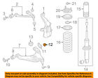 11610463 Gm Oem Front Cam Nut
