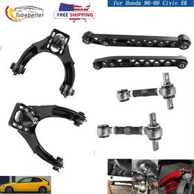 Cr049-bk-us 2bebetter Cr005 Cr051 Lower Control Arm With Front Upper Rear Camber Kit For Honda Civic Ek 1996-2000