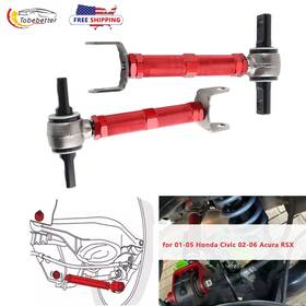 Cr052-rd-civic 2bebetter 2x Rear Camber Kit Upper Control Arms For 02-06 Acura Rsx Honda Civic 01-05 Si