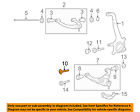 4840960040 Toyota Oem Lower Control Cam