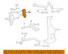 4861750020 Toyota Lexus Oem Front Support Left