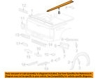 55372198ae Mopar Chrysler Oem Pick Up Box-rail Cover Right