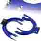 8-cam-hc88-fl-bl-a Hdc Autosports For 1988-1991 Honda Civic Crx Blue Adjustable Front Upper Control Arm Camber Kit