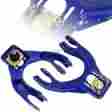 8-cam-hc92-fl-bl-b Hdc Autosports For 1994-2001 Acura Integra Blue Adjustable Front Upper Control Arm Camber Kit