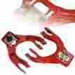 8-cam-hc92-fl-rd-b Hdc Autosports For 1994-2001 Acura Integra Red Adjustable Front Upper Control Arm Camber Kit