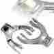 8-cam-hc92-fl-sl-b Hdc Autosports For 1994-2001 Acura Integra Silver Adjustable Front Upper Control Arm Camber Kit