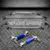 Aluhc88bl4pc 90-01 Cbkrhc88bl Speed Daddy 4pc Front Tower Rear Upper Lower Strut Bar Blue Camber Kit Integra Civic Powder-coated