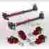 Cbkfha90rd-coupe 90-97 Cbkrha90rd Deep Stage Garage Adjustable Front Rear Red Camber Kit Honda Accord Acura 96-98 Tl 97-99 Cl Powder-coated