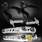 94-01 Fck-bk Rck-po Lca-po Mexykanbidder Black Front Camber Kit Chrome Rear Lower Control Arm Integra