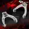 Cbk-hc96-sl 96-00 Cr Concepts Adjustable Suspension Steel Front Camber Kits Honda Civic Ek9 Ej Em Silver Powder-coated