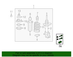 06511-sza-a00 Acura 2010-2013 Zdx Genuine Camber Adjust Kit Oem