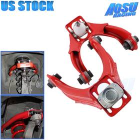 Cr049-rd-t Aosuracing Front Upper Adjustable Control Camber A-arms Red Kit For 96-00 Honda Civic Ej Ek