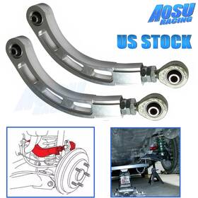 Wg-098-silver-t Aosuracing For 02-06 08-17 Mitsubishi Lancer Adjustable Bearing Rear Camber Arm Kit Silver