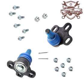 Otp012-bk-w Automotiveparts-world Set Front Lower Ball Joint Camber Adjuster For 2016-20 Honda Civic X Fc Fk Si Rs