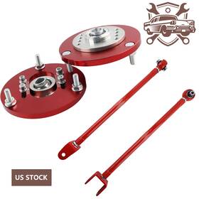 Ccp002-rd-w Automotiveparts-world Sap002-rd 4x Adjustable For Bmw E46 Z4 Rear Camber Control Arms Front Plate Top Hat