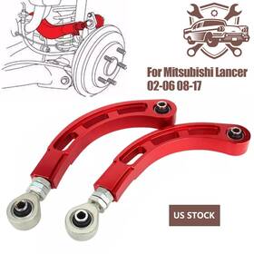Wg-098-red-1-w Automotiveparts-world Adjustable For Mitsubishi Lancer 02-06 08-17 Rear Bearing Camber Arm Kit Red Usa
