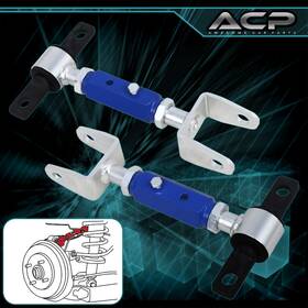 Ck-2004bl-615-h2 Awesomecarparts For 02-05 Civic Ep3 / -06 Rsx Dc5 K20 Rear Upper Adjustable Camber Arms Kit Blue