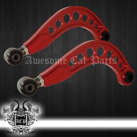 Ck-2014rd-acp-d1 Awesomecarparts For 06-15 Civic 2 4 Door Rear Suspension Adjustable Align Camber Rod Arm Kit Red