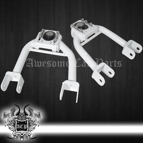 Ck-2016wh-acp-d1 Awesomecarparts For 92-95 Honda Civic Dx Lx Ex Si 2pcs Front Upper Adjustable Camber Arm White