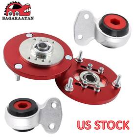 Bus002-sl-bhw Bagaraatan Sap002-rd 2x Heavy Duty Control Arm Bushings And Top Mount Camber Plate For Bmw E36 E46