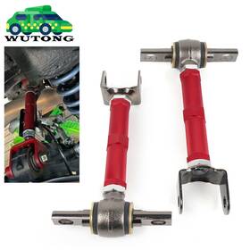 Cr007-red Bartoo 1 Pair Red Adjustable Rear Control Camber Arm Kit Fit For Honda Civic 2001-2005