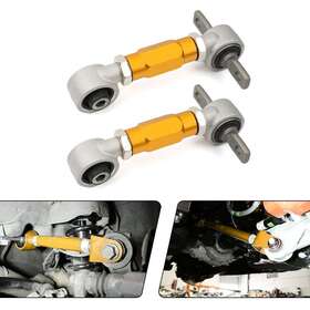 Ltb002-gold Bartoo For 88-00 Civic Ef Eg Ek / 90-01 Integra Dc Rear Control Camber Arms Kit