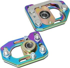 Cbk-13992 Bezt For 79-89 Ford Mustang Pair Front Adjustable Camber/caster Plates Neo Chrome