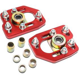Cbk-14029 Bezt For 90-93 Ford Mustang Front Adjustable /-3.0 Camber /-2.0 Caster Plates Red