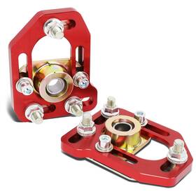 Sy-cbk-18287 Bezt For 79-89 Ford Mustang Pair Front Adjustable Camber/ Caster Plates Red