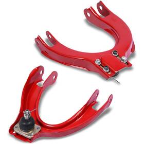 Sy-cbk08714 Bezt Red Steel Front Upper Suspension Adjustable Camber Arm Kit For 88-91 Civic/crx