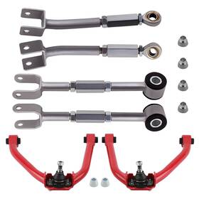 6wavl3 Bfo Adjustable Front Upper Control Arm Rear Camber Traction Arms For 350z/g35 03-07