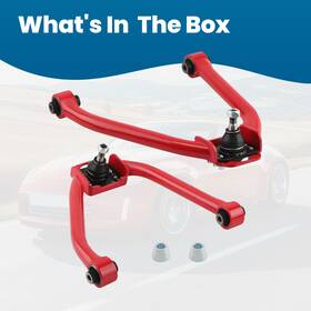 8vo7t1 Bfo 2pcs Adjustable Front Upper Camber Control Arms Kit For Nissan 350z 2003-2009