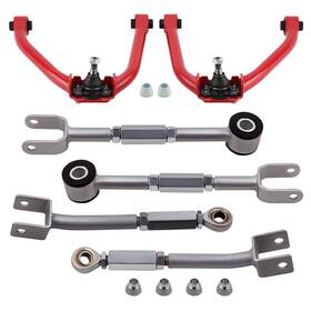 Bfo 9hto74 2pc Adjustable Camber Arms Traction/radius Arm Kit For Nissan 350z Z33 2003-2009