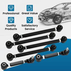 M02jwn Bfo 6pcs Rear Camber Control Arms For Acura Tsx 2004 2005 2006 2007 2008 Accord 2003
