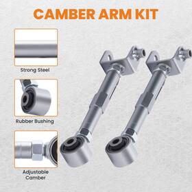 Zyq3p5 Bfo Pair Adjustable Rear Camber Control Arms Kit For Honda Element 2003-2011 Fwd/awd Zyq3p5 Bfo Pair Adjustable Rear Camber Control Arms Kit For Honda Element 2003-2011 Fwd/awd