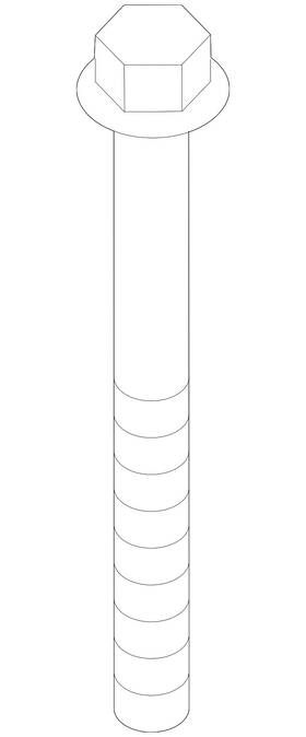 07-11-9-906-495 Bmw Genuine Rear Upper Control Arm Bolt