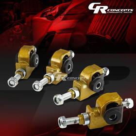 Crc-cbkfha90gd Charismatic Racing Concepts Suspension Front Camber Adjuster For 90-97 Accord Cb Cd/civic/-01 Integra Gold