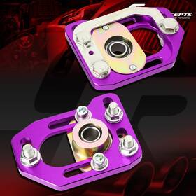 Crc-cbkpltfm79pp Charismatic Racing Concepts Pair Aluminum Front Adjustable Camber/caster Plate Purple For 79-89 Ford Mustang