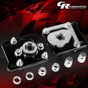 Crc-cbkpltfm94bk Charismatic Racing Concepts Open Box Pair /-2.5 Front Camber Caster Plates For 94-04 Ford Mustang Black