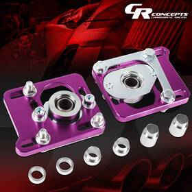 Crc-cbkpltfm94pp Charismatic Racing Concepts Pair /-2.5 Adjustable Front Camber Caster Plates For 94-04 Ford Mustang Purple