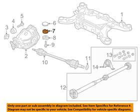 4578085aa Chrysler Oem 05-23 300 Rear Suspension Axle Differential-upper Mount