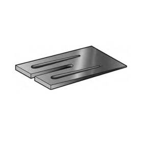 A-435 Dayton Parts Alignment Caster Wedge Aluminum 4 Inch Width 3.5 Degrees