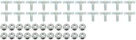 353014a Dennis Carpenter 1952-65 Ford Various Models Convertible Top Bow Bolt Kit 22 Pieces