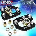 Dna-cbkpltfm90bk Dna Motoring For Ford Mustang Front Aluminum Adjustable Plates Black