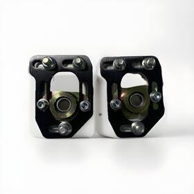 Dna-cbkpltfm79bk Dna Motoring 2 Dna- 1979-1989 Ford Mustang Front Aluminum Adjustable Camber/caster Plates Blk