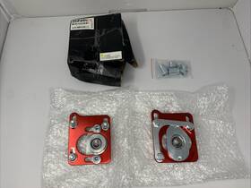 Dna-cbkpltfm94rd Dna Motoring 2 Dna- 94-04 Mustang Red Front /- 2.5 Adjust Camber Caster Plates Alignment Kit