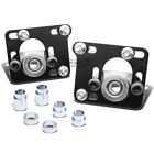 Dpt-cbkcsfm94bk Dpt Motorsports Fit Mustang Black Adjustable Camber Caster Plate Coilover