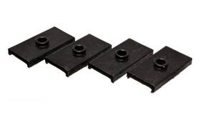10.6102g Energy Suspension 703639239376 62-80 Mg Mgb Black Rear Leaf Spring Pad Set -